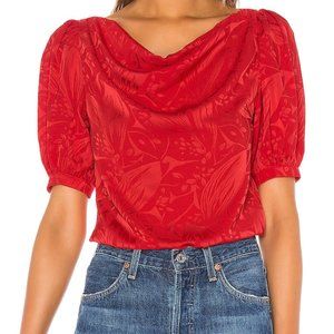 REVOLVE Song of Style - Orig Price $148 - Zazi Top - Scarlett Red - Small NWT